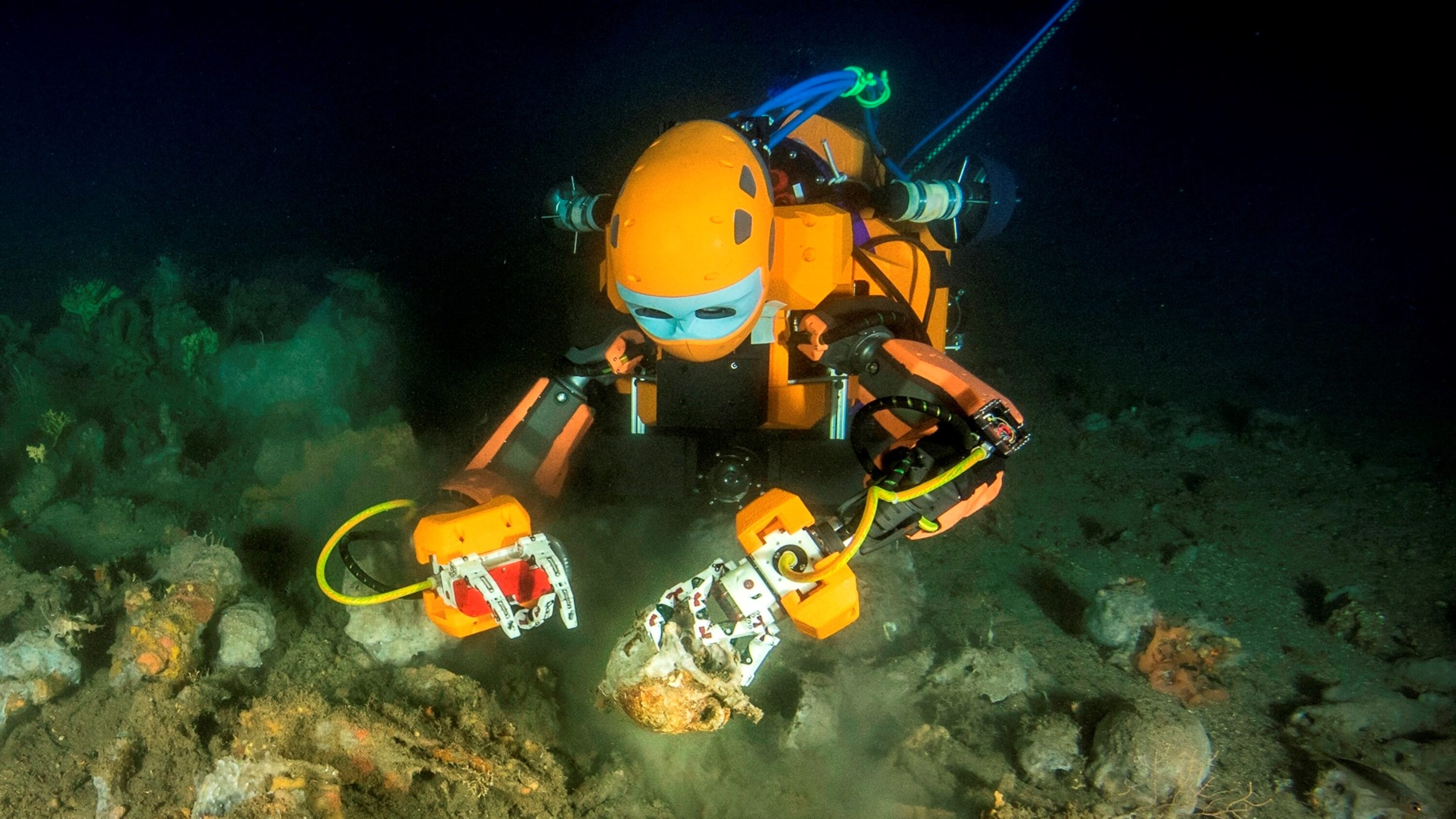Ocean1 deployed underwater in the field